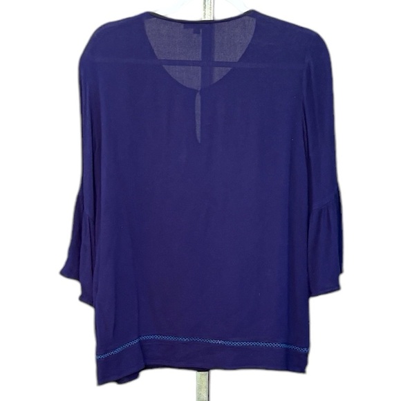 Jade Embroidery Design Bohemian Style Shirt With Bell Sleeves Size M - Picture 5 of 5